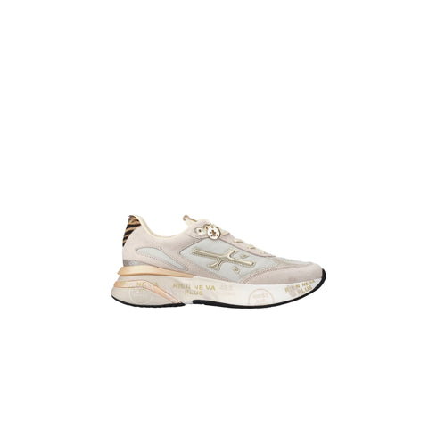 Sneakers Donna Moerund 7800, con inserto posteriore animalier
